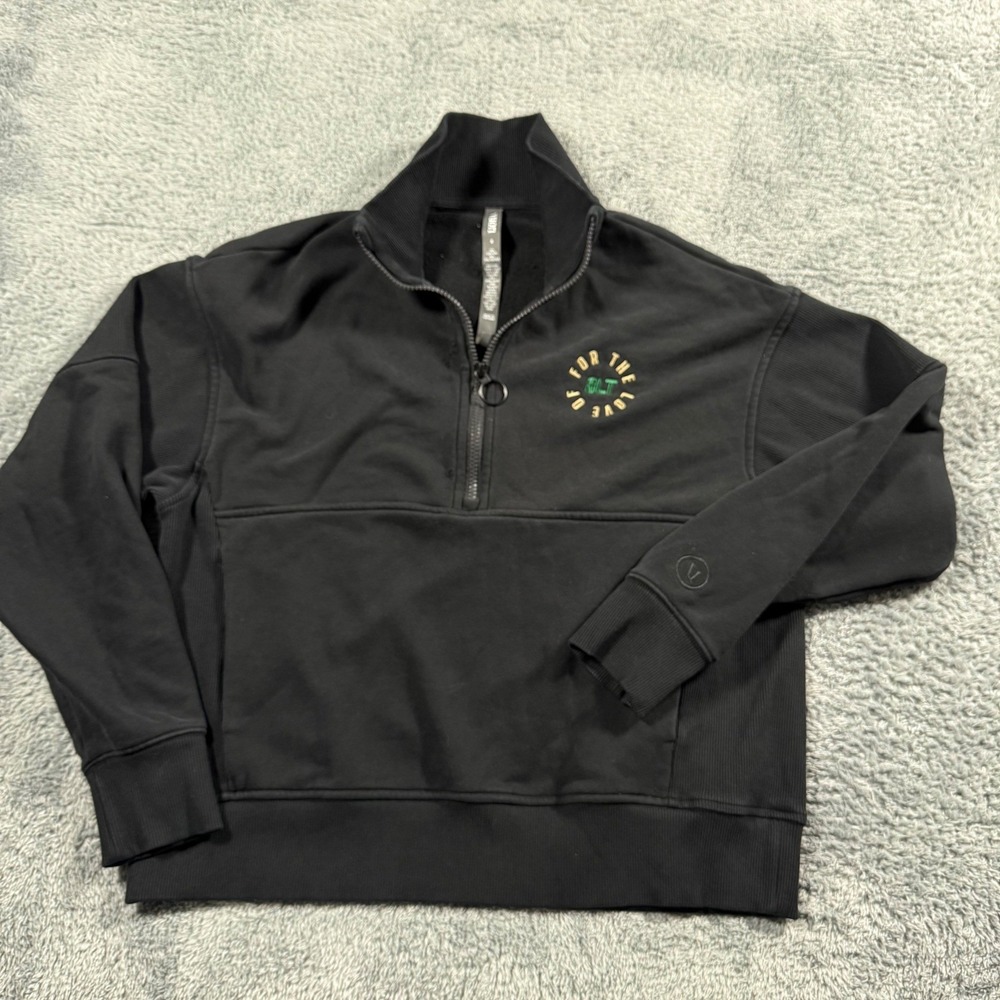Vuori Sedona Rib Half Zip Sweatshirt Charlotte 49ers Pullover Black Size Small‎ - Picture 2 of 9
